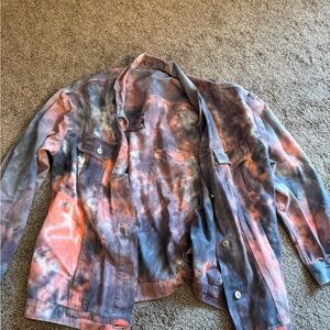 ODDY Multicolor Tie-Dye Jean Jacket